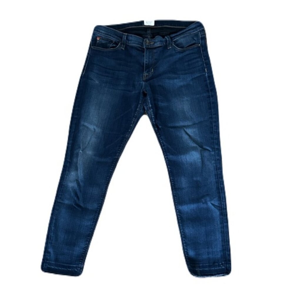 Hudson 32 Dark Wash Krista Crop SPR Skinny W/RL Hem